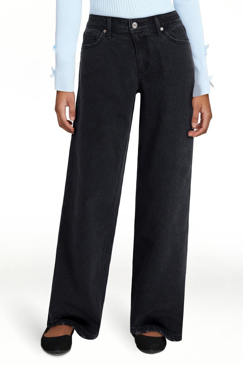 No Boundaries Mid Rise Baggy Jeans, 29", 31", 33" Inseams, Women'sand Women's Plus Sizes 00-24W | Walmart (US)