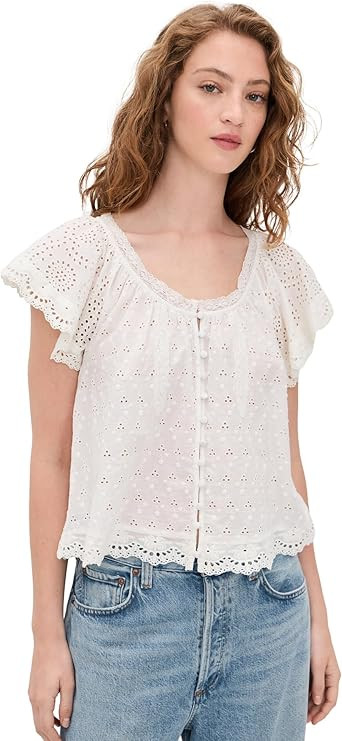 alice + olivia Women's Odette Ember Top | Amazon (US)