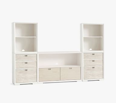 Callum 2 3-Drawer Cabinet, 1 XW Drawer + 2 Shelf Cubby Set | Pottery Barn Kids