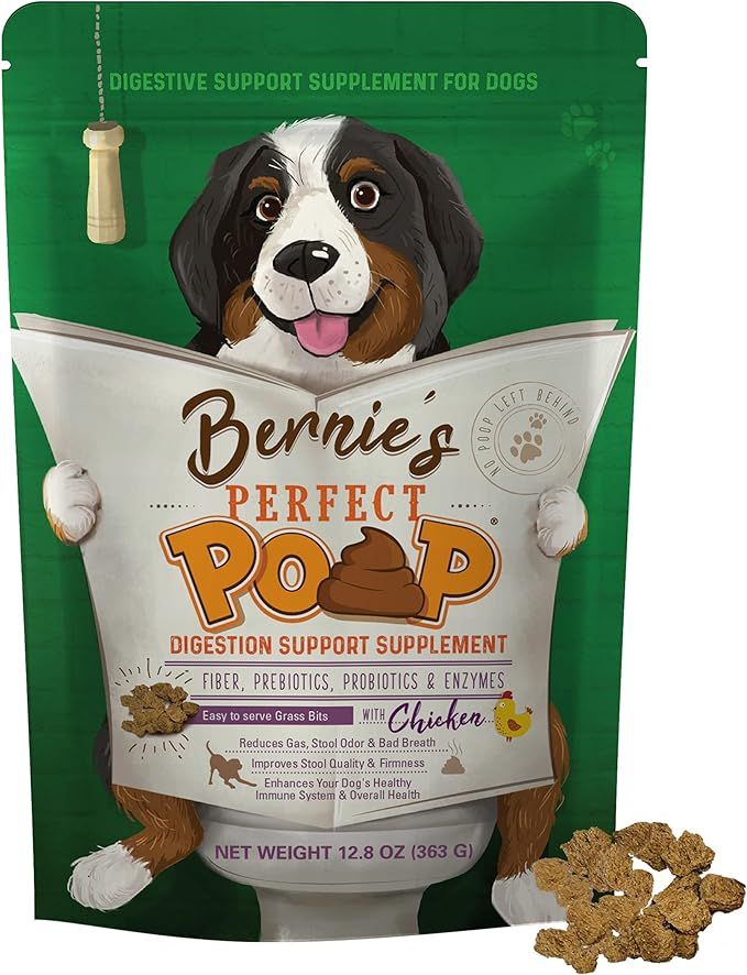 Perfect Poop Digestion & Health Supplement for Dogs: Fiber, Prebiotics, Probiotics, Enzymes Diges... | Amazon (US)