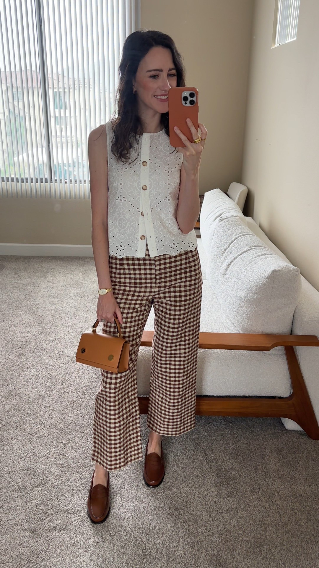 Hope you’re having a great Sunday so far! I’m wearing a new outfit I got from Sézane and I love it so much 😍 these gingham pants are so fun for summer but I def plan on styling them in the fall with a sweater. 

Wearing a 2 in the top and pants. Loafers run TTS

#LTKSummerEdit #LTKWorkwear #LTKSeasonal