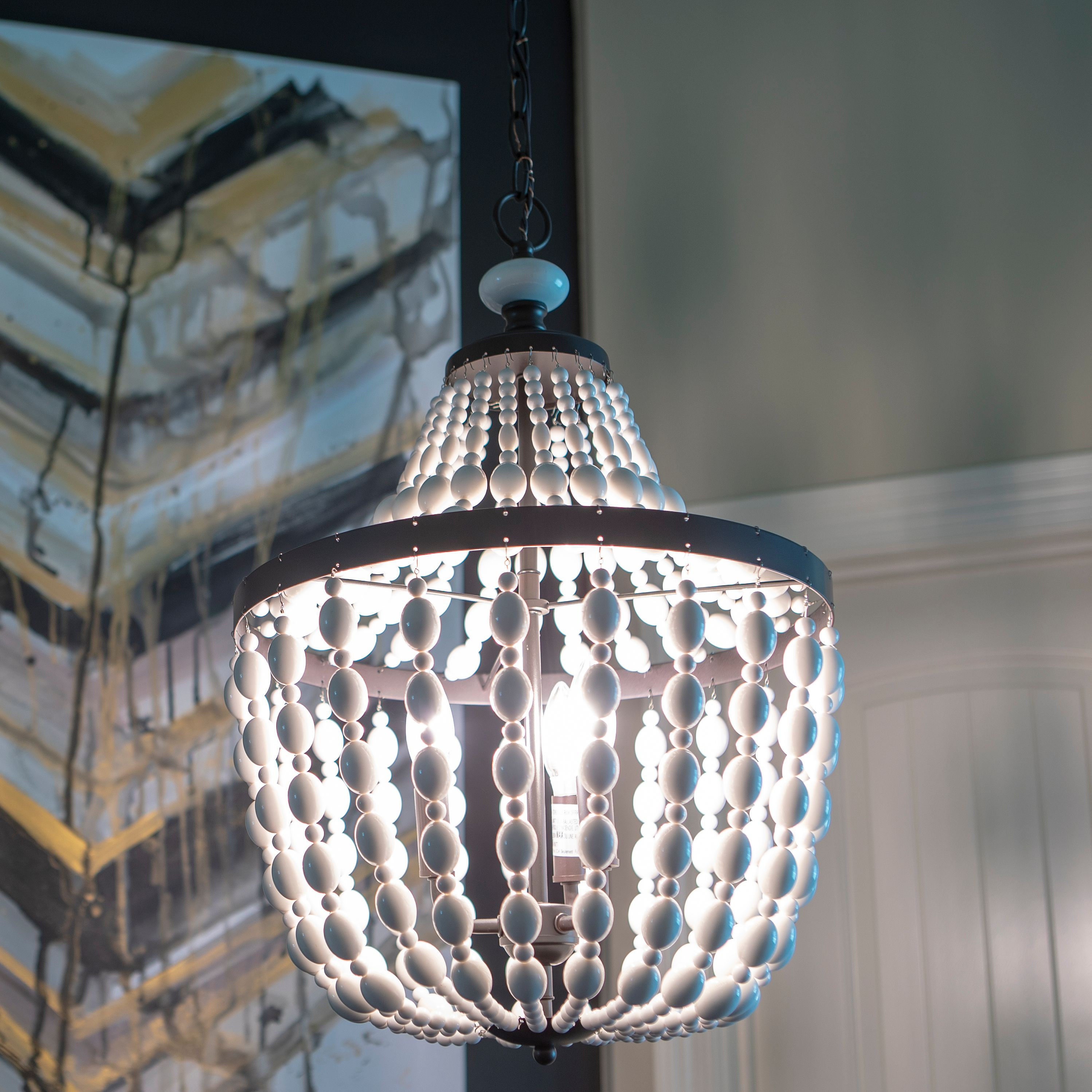 Avery Beaded Three Light Chandelier | Walmart (US)