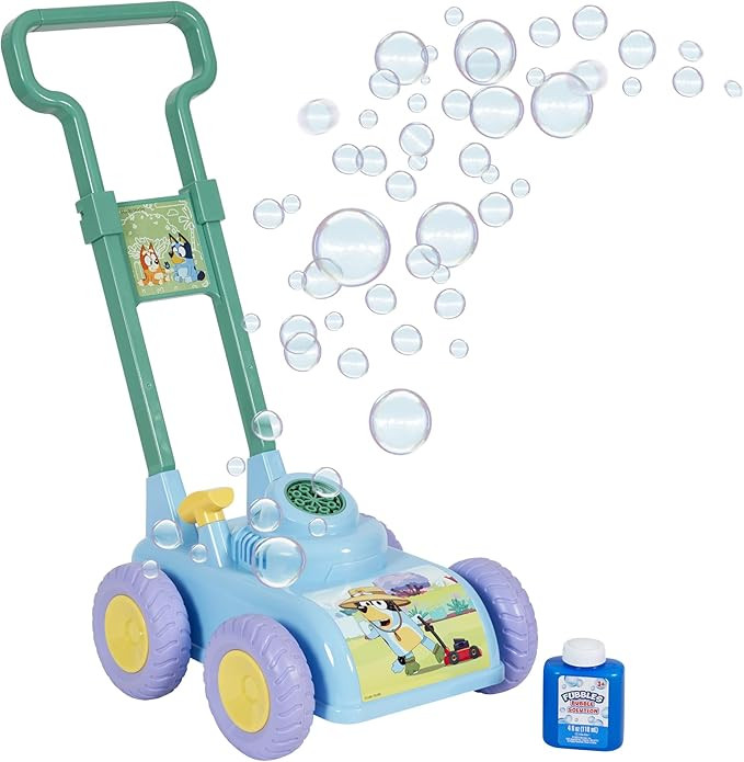 BLUEY Bubble Lawn Mower for Toddlers, Bubble Blowing Machine for Indoor and Outdoor Gardening Toy... | Amazon (US)