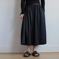 Vintage Black Midi Skirt With Pockets. Originally Women's Size M. Early 90's Era | Etsy (US)