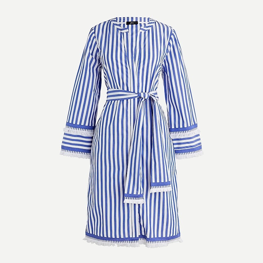 Belted tunic in stripe | J. Crew US