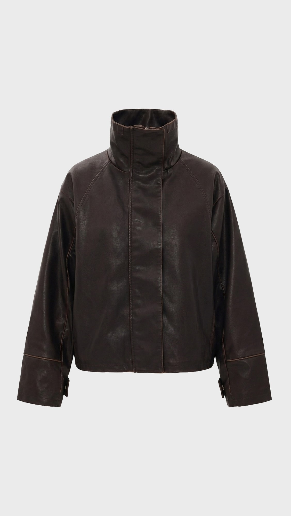 Lioness Shoreline Funnel Faux Leather Jacket | Shopbop | Shopbop