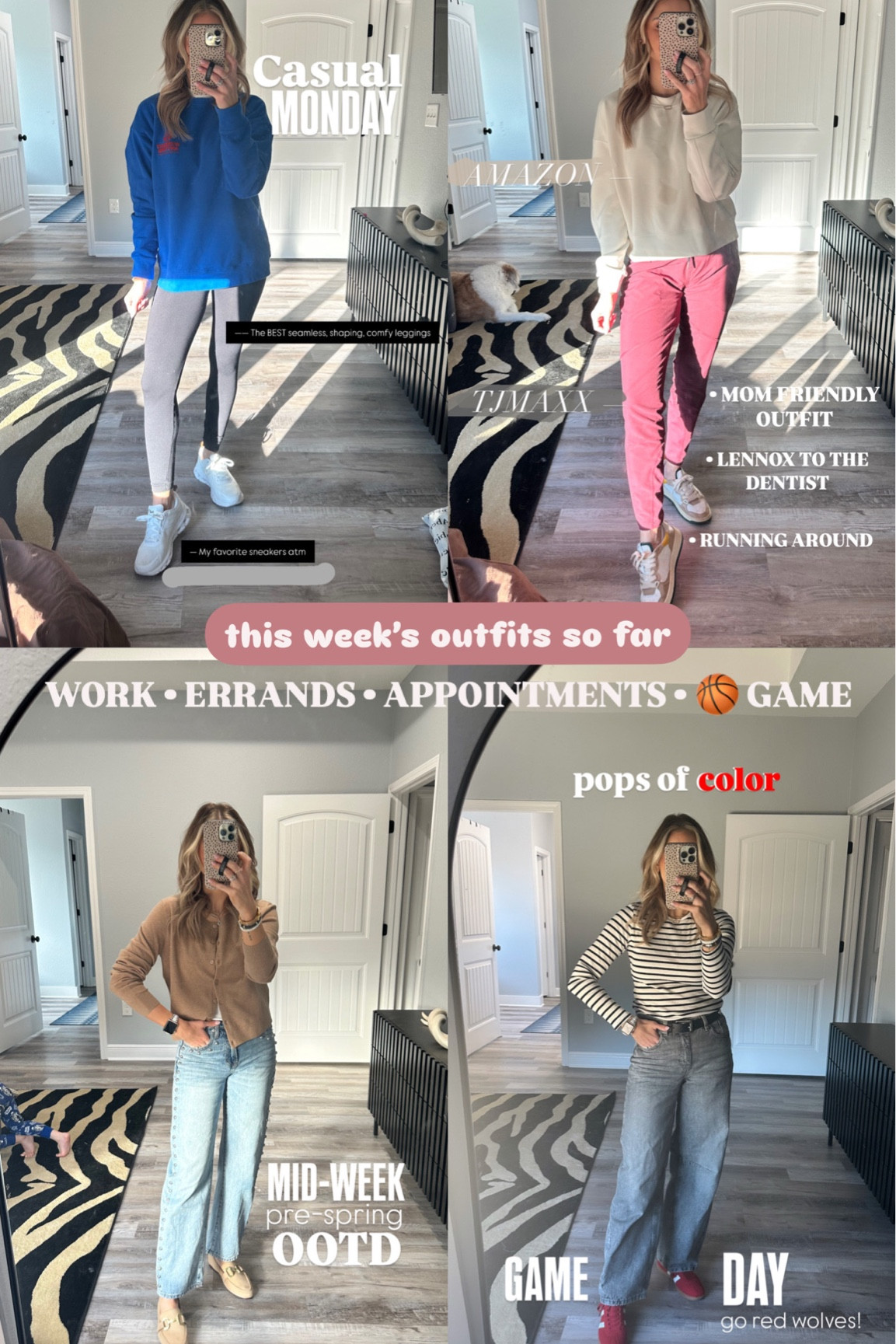 Mom outfits, every day outfits, work outfits, errands outfits spring outfits, game day outfits, designer inspired outfits #pre spring outfits, women’s clothing

#LTKStyleTip #LTKShoeCrush #LTKWorkwear