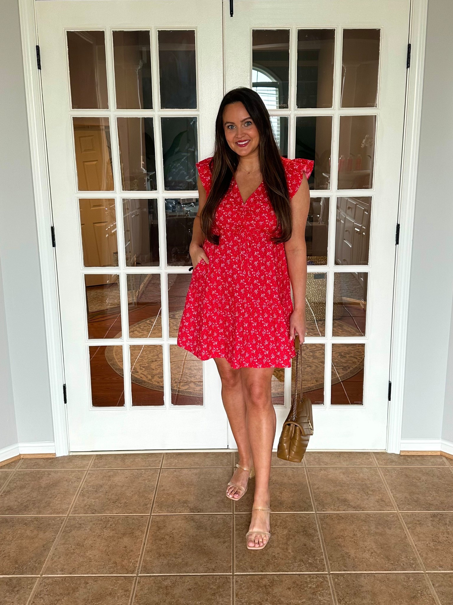 the cutest flutter sleeve dress! 

#LTKFindsUnder50 #LTKSaleAlert #LTKSeasonal