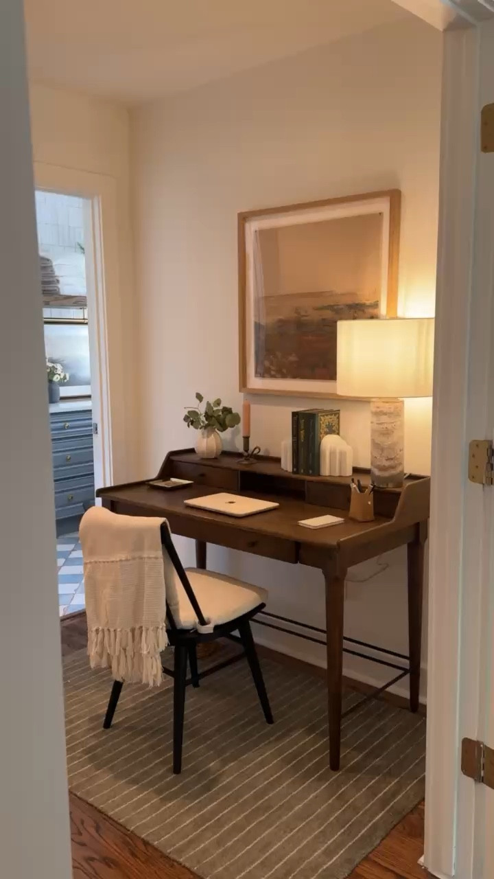 Really love how this small office space turned out ✨ most is from @Wayfair 

#LTKStyleTip #LTKHome