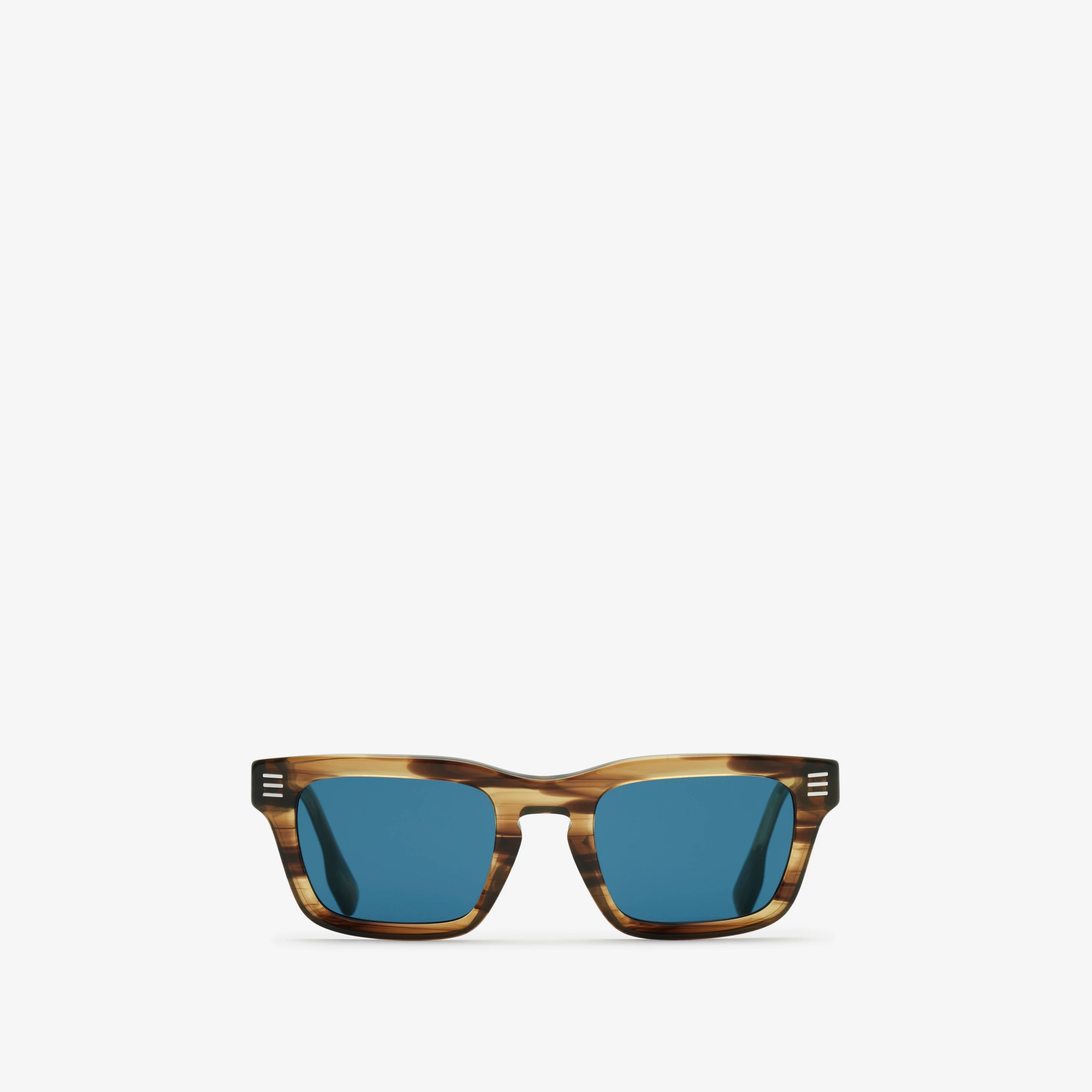 Stripe Square Sunglasses in Tortoiseshell | Burberry® Official | Burberry (US)