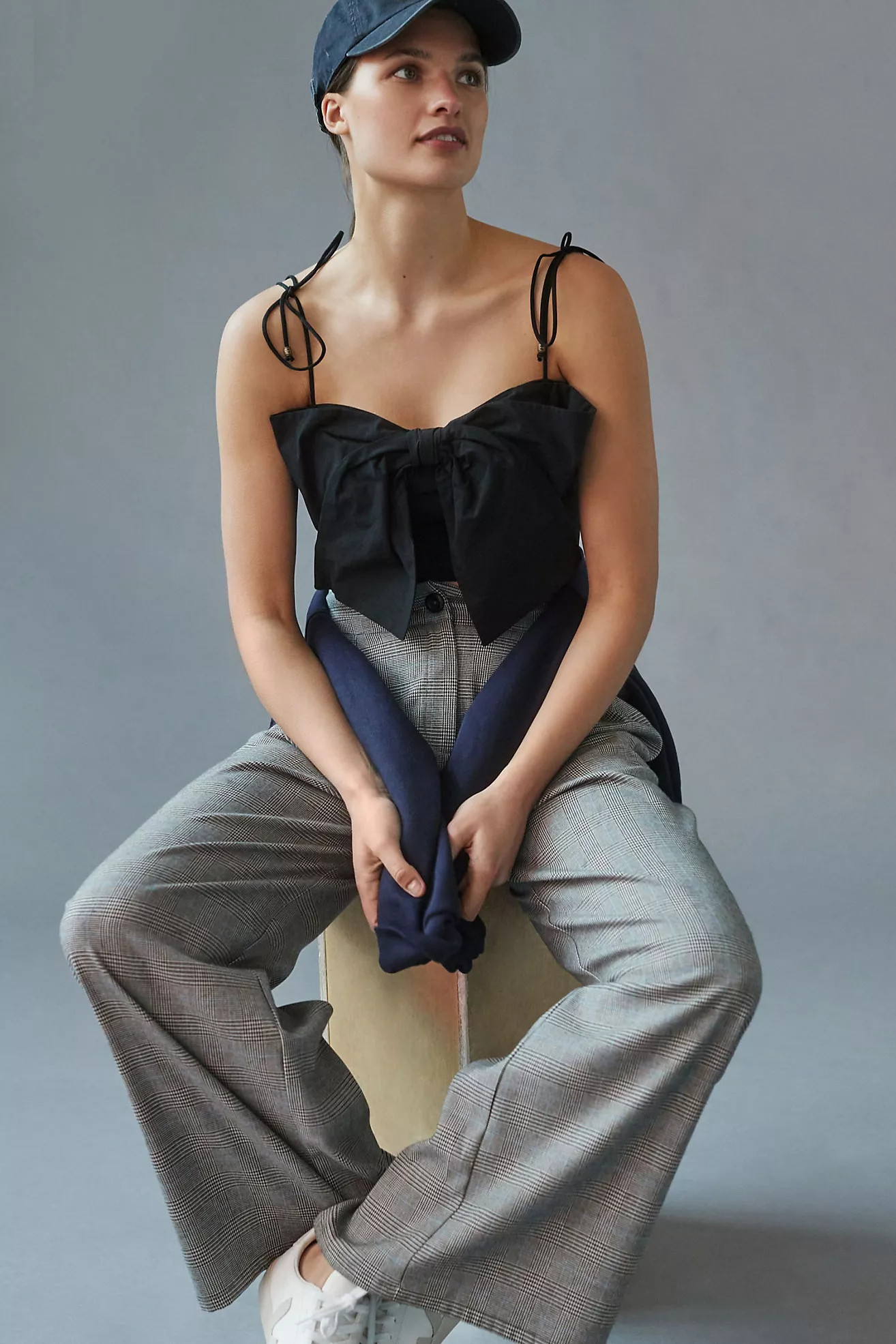 Maeve Bow-Tie Crop Top | Anthropologie (US)