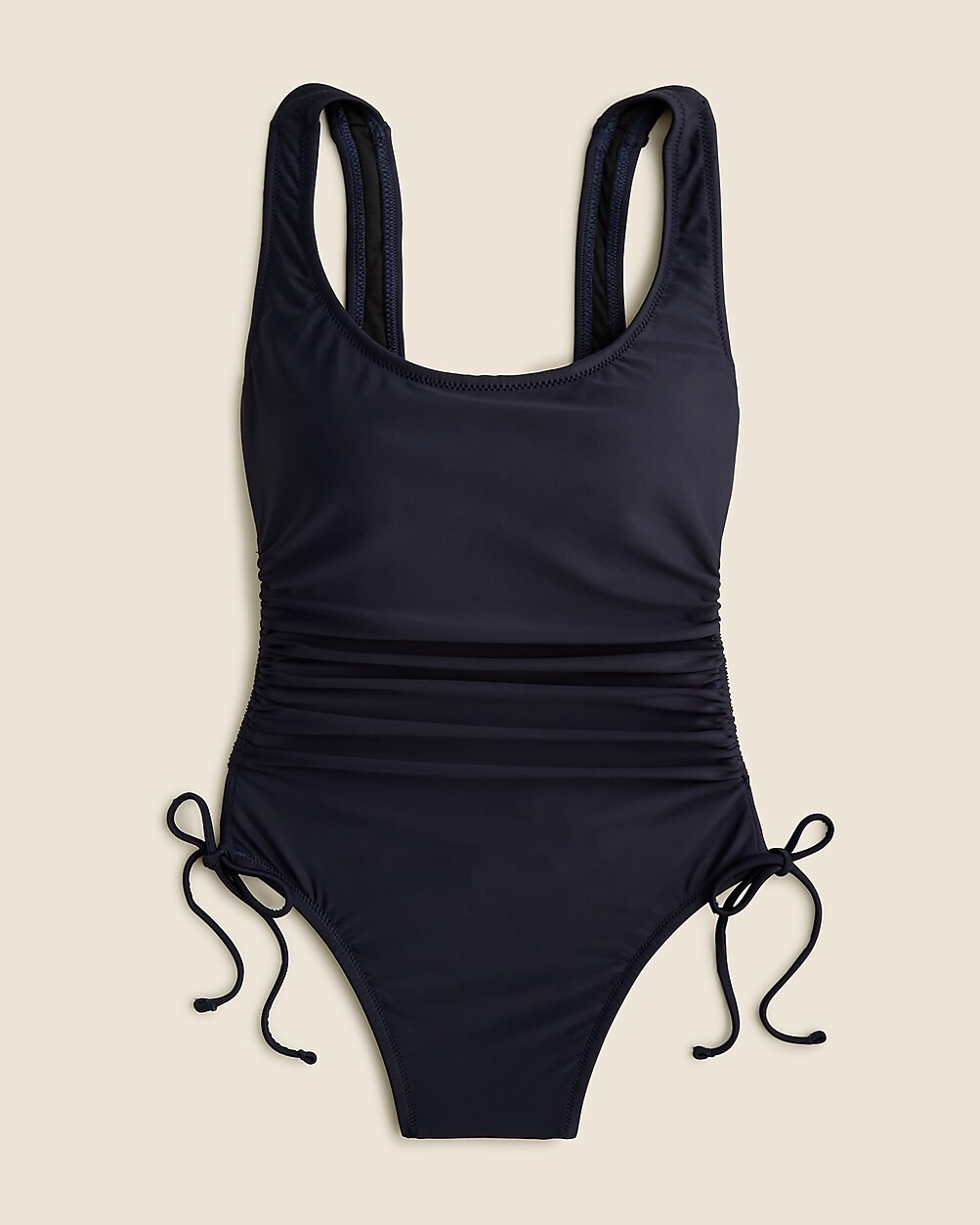 Ruched side-tie one-piece swimsuit | J. Crew US