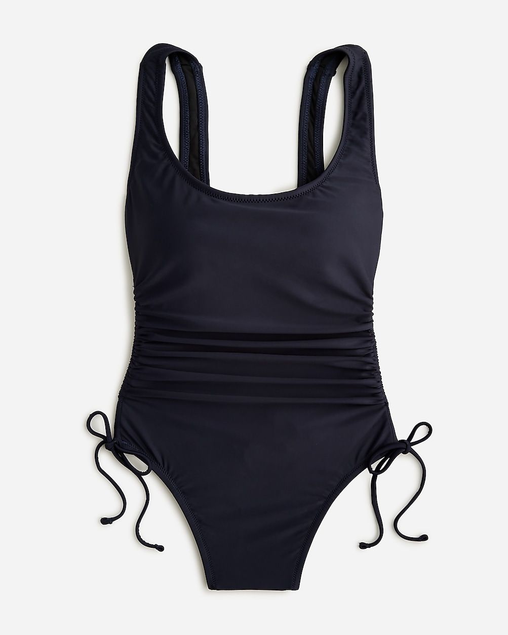 Ruched side-tie one-piece swimsuit | J.Crew US