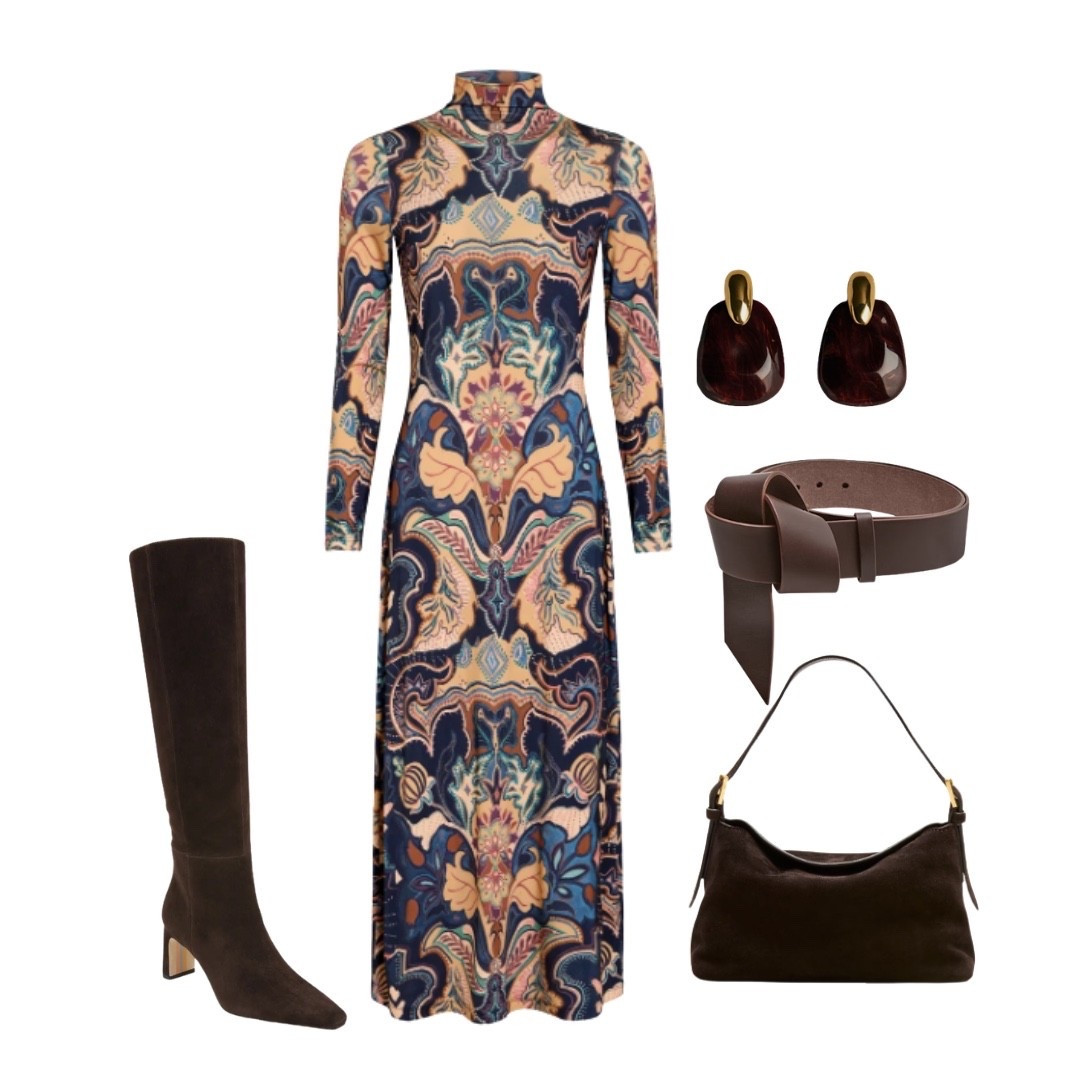 Fall dress inspiration. We love this dress for its versatility. Think Thanksgiving. ￼

#LTKootd #LTKgrwm #LTKSeasonal
