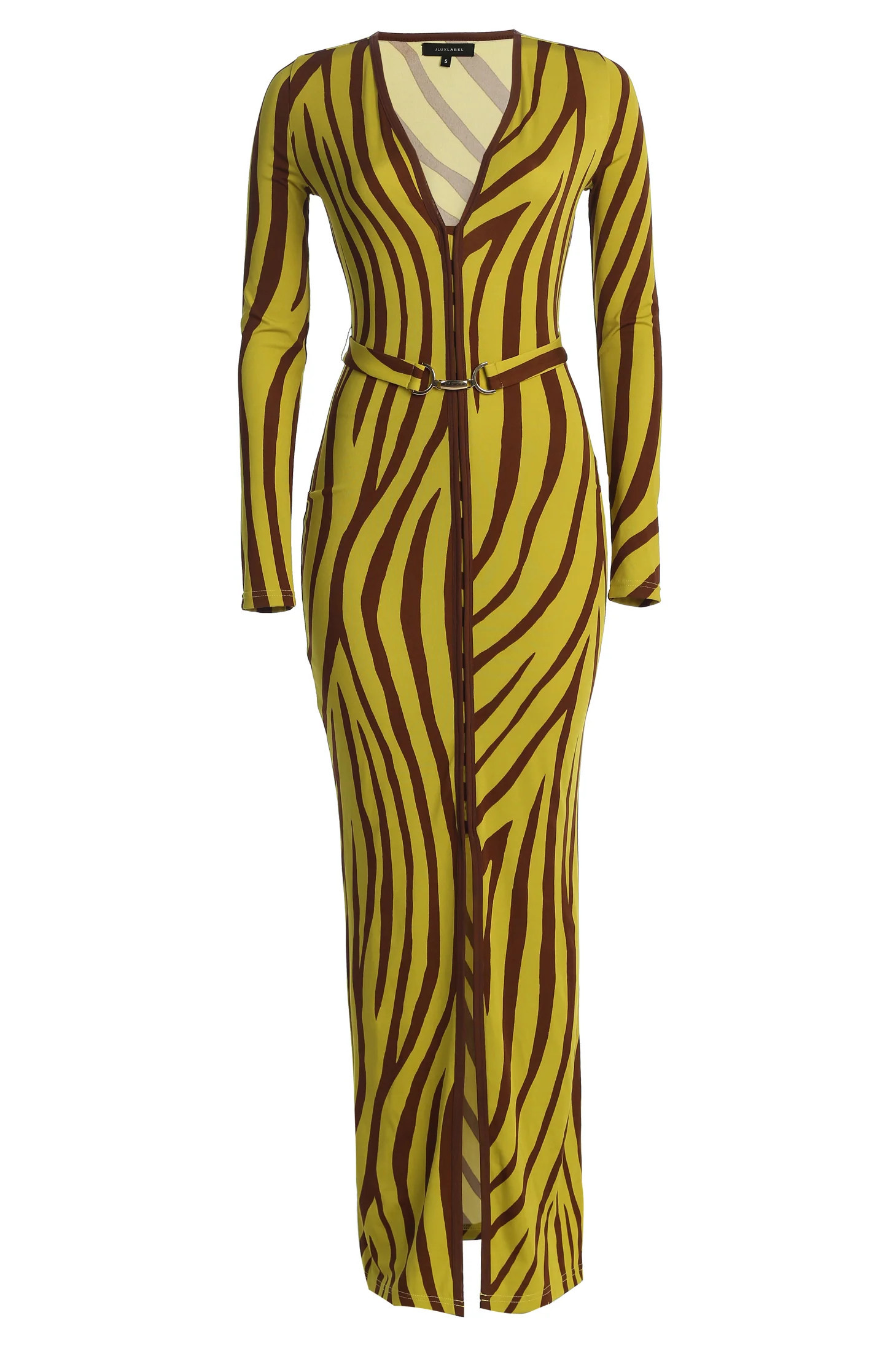 Lime Print Juki Maxi Dress XL | JLUXLABEL