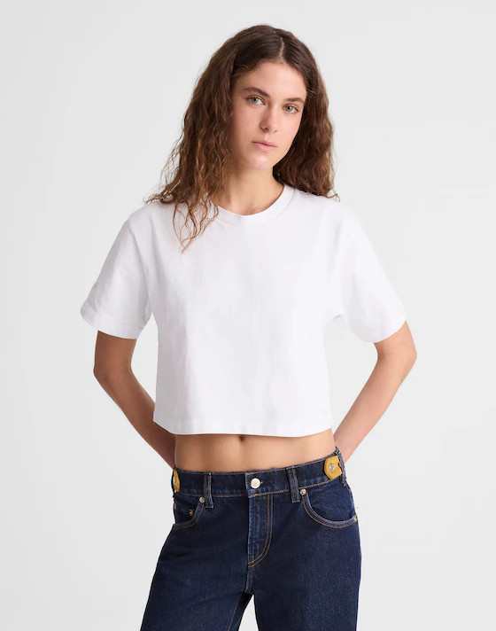 Madewell x Benjamin Talley Smith The Sullivan Boxy Crop Tee | Madewell