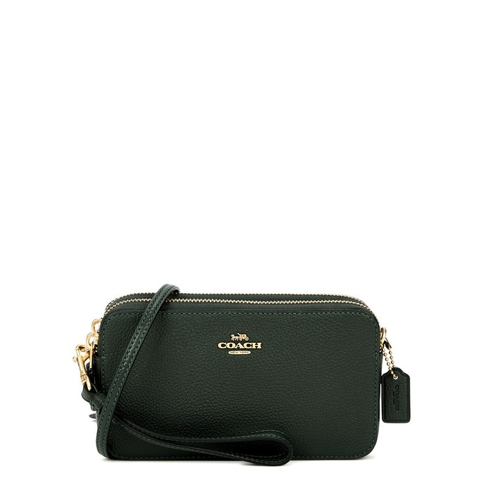 Coach Kira Dark Green Leather Cross-body Bag | Harvey Nichols (Global)