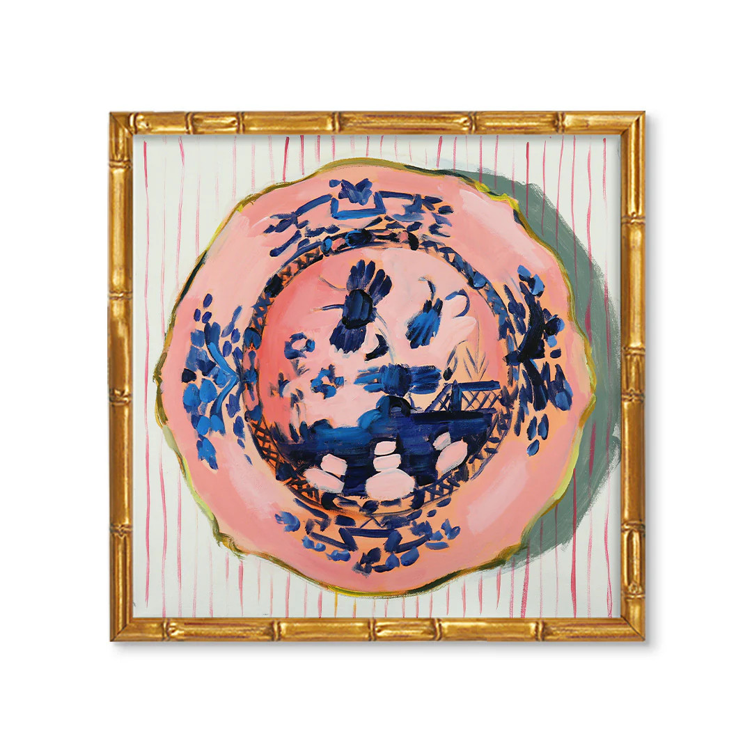 Decorative Plate Art Print No. 2 | Jenny Westenhofer Vintage Plate Wall Art | Urban Garden Prints