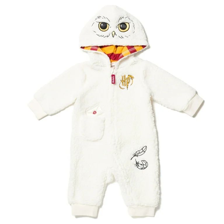 Harry Potter Hedwig Owl Newborn Baby Boys Zip Up Costume Coverall Newborn to Infant | Walmart (US)