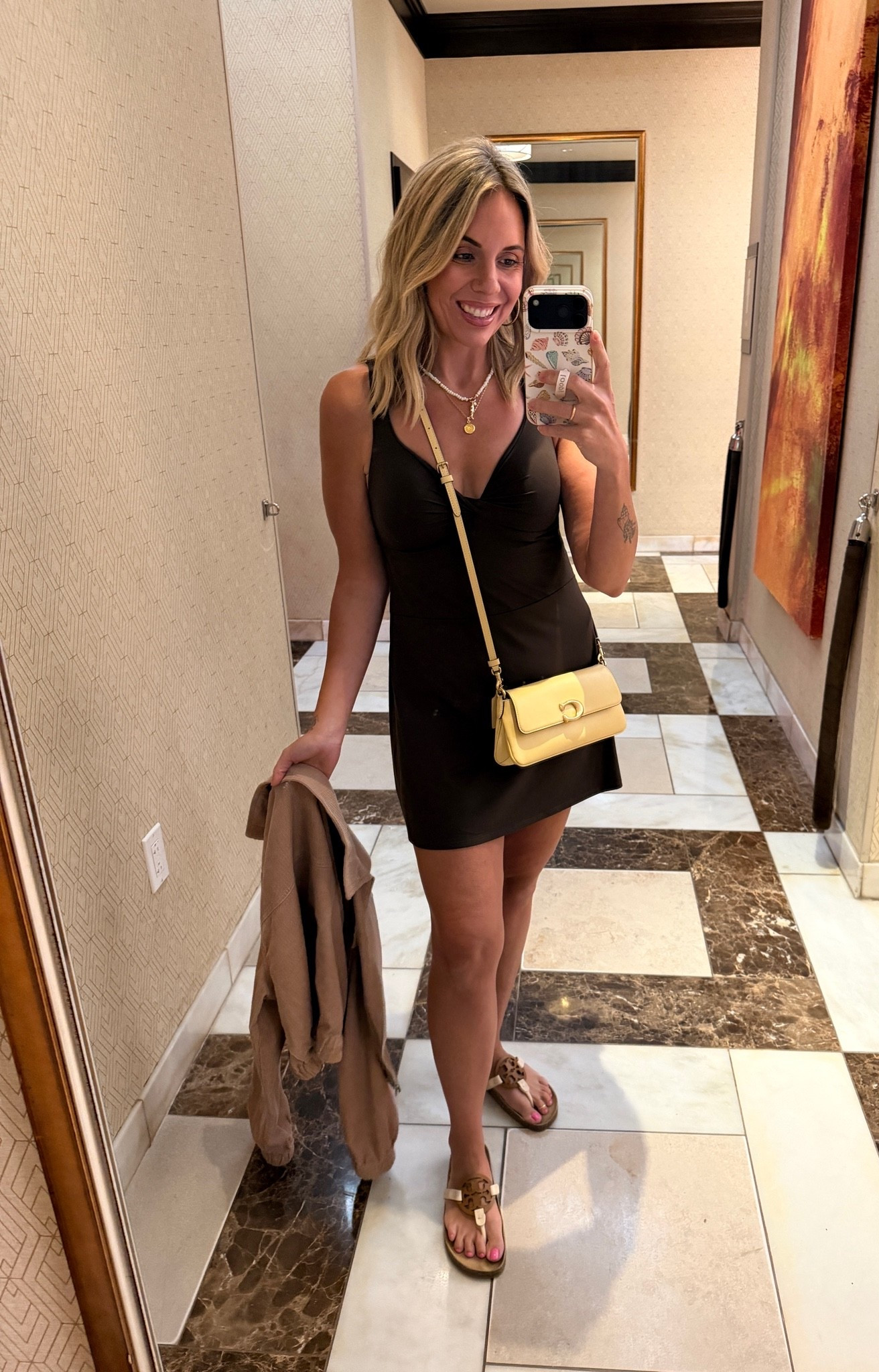 How cute is this brown active dress?!? It literally doesn’t look like one and was pretty comfy! Loopy code: wifeonadime 
#target #activedress @Target #coach #toryburch

#LTKdayinmylife #LTKootd #LTKActive