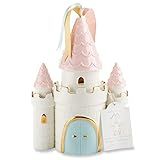 Baby Aspen Simply Enchanted Ceramic Porcelain Princess Castle Piggy Bank Room Decor & Gift, Multicol | Amazon (US)