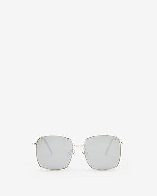 Square Metal Frame Sunglasses | Express