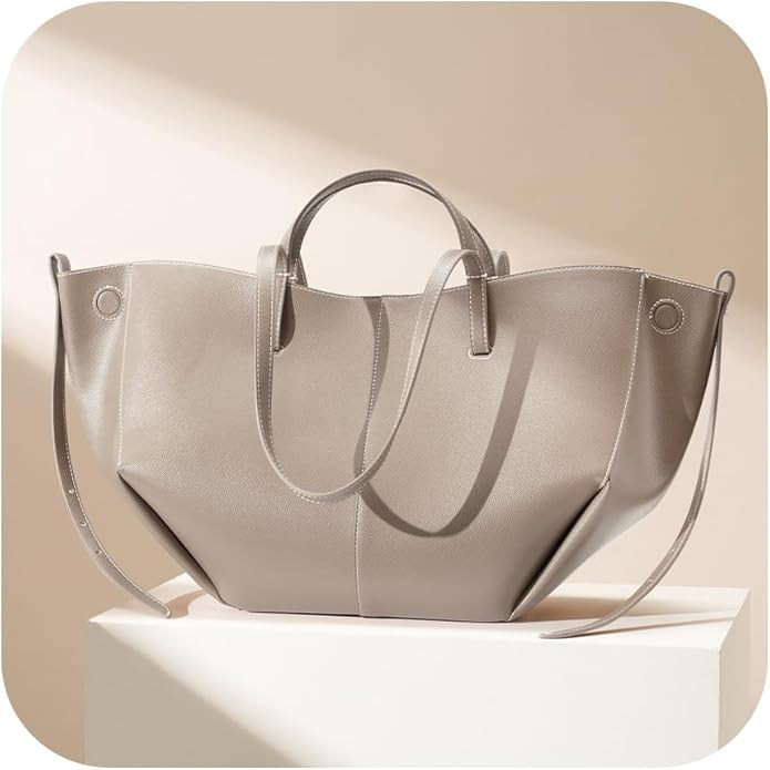 CHUNLI Trendy Satchel Bags for Women Luxury PU Leather Purses Work Tote with Top Handle Large Cap... | Amazon (US)