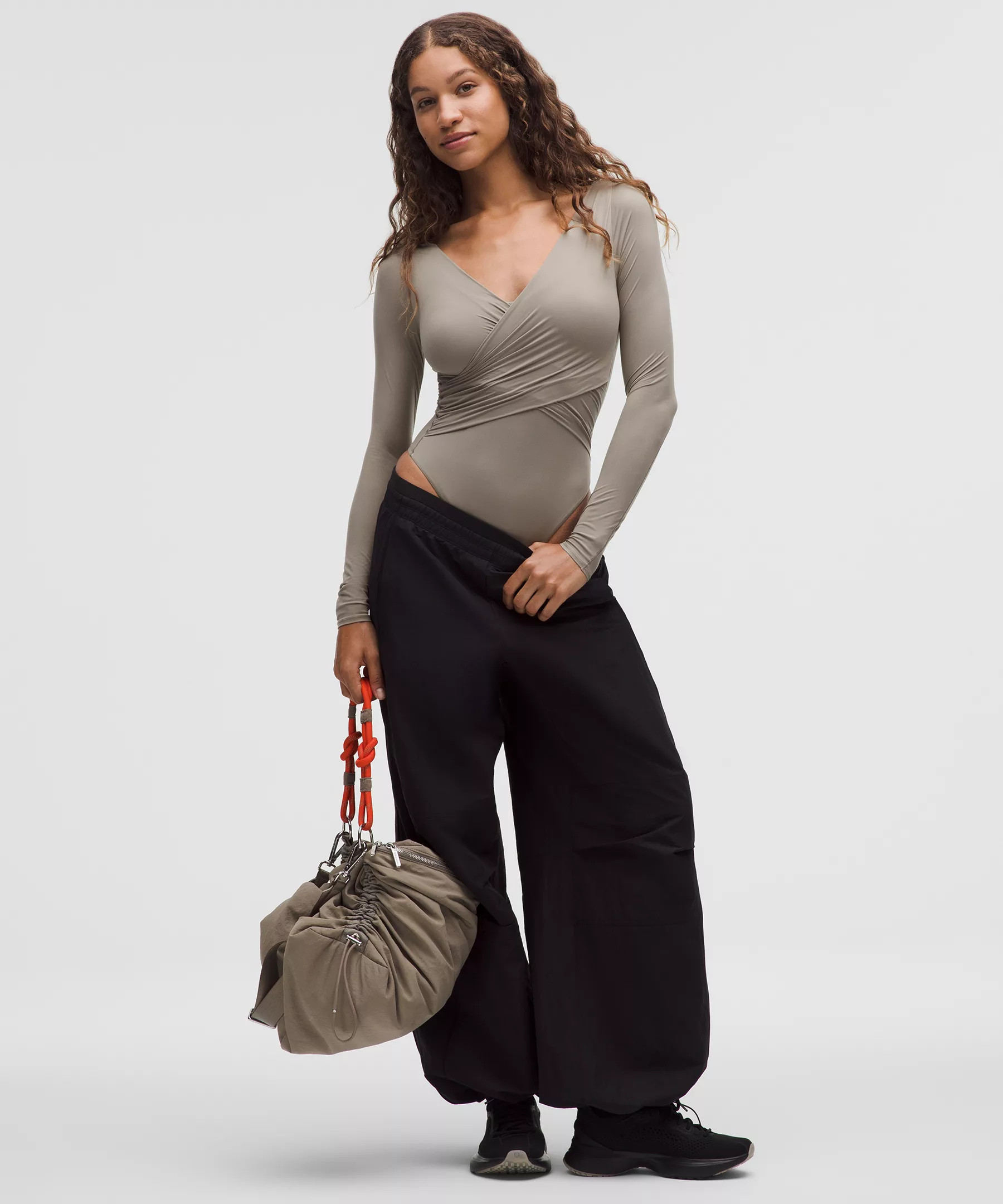 Wundermost Ultra-Soft Nulu Wrap-Front Long-Sleeve Bodysuit | Lululemon (US)