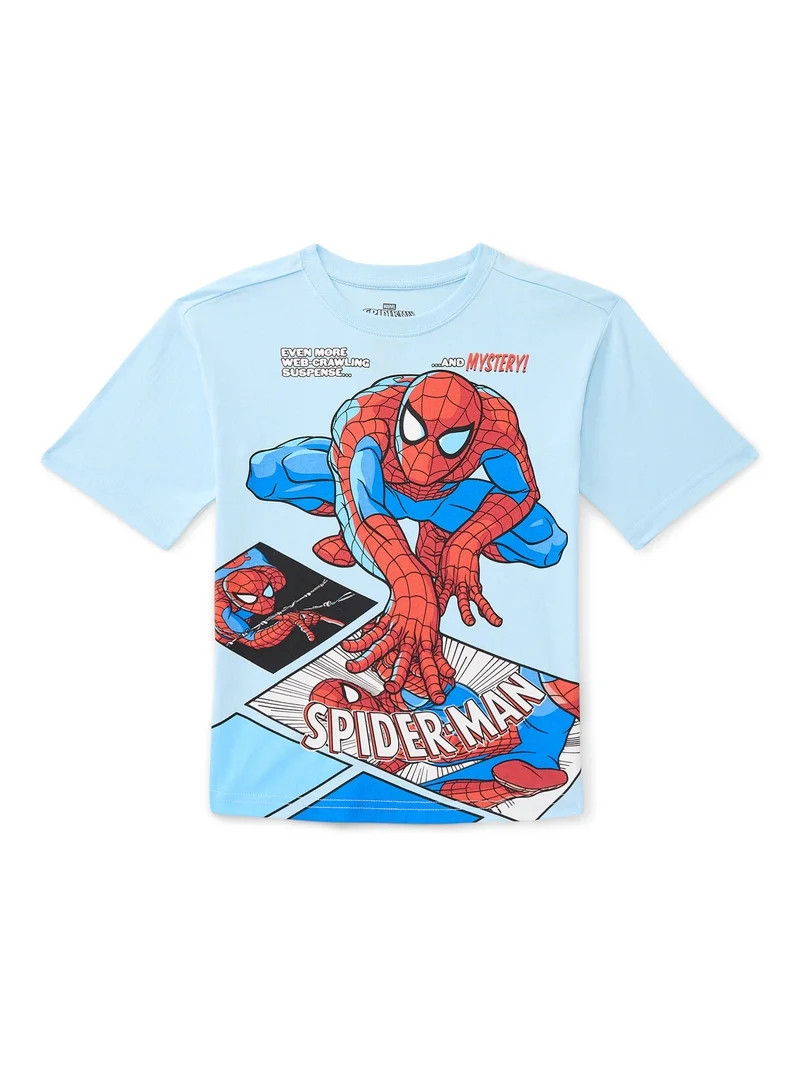 Spider-Man Boys Graphic Tee with Short Sleeves, Sizes 4-18 | Walmart (US)
