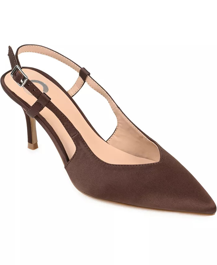 Journee Collection Women's Knightly Slingback Pumps - Macy's | Macy's