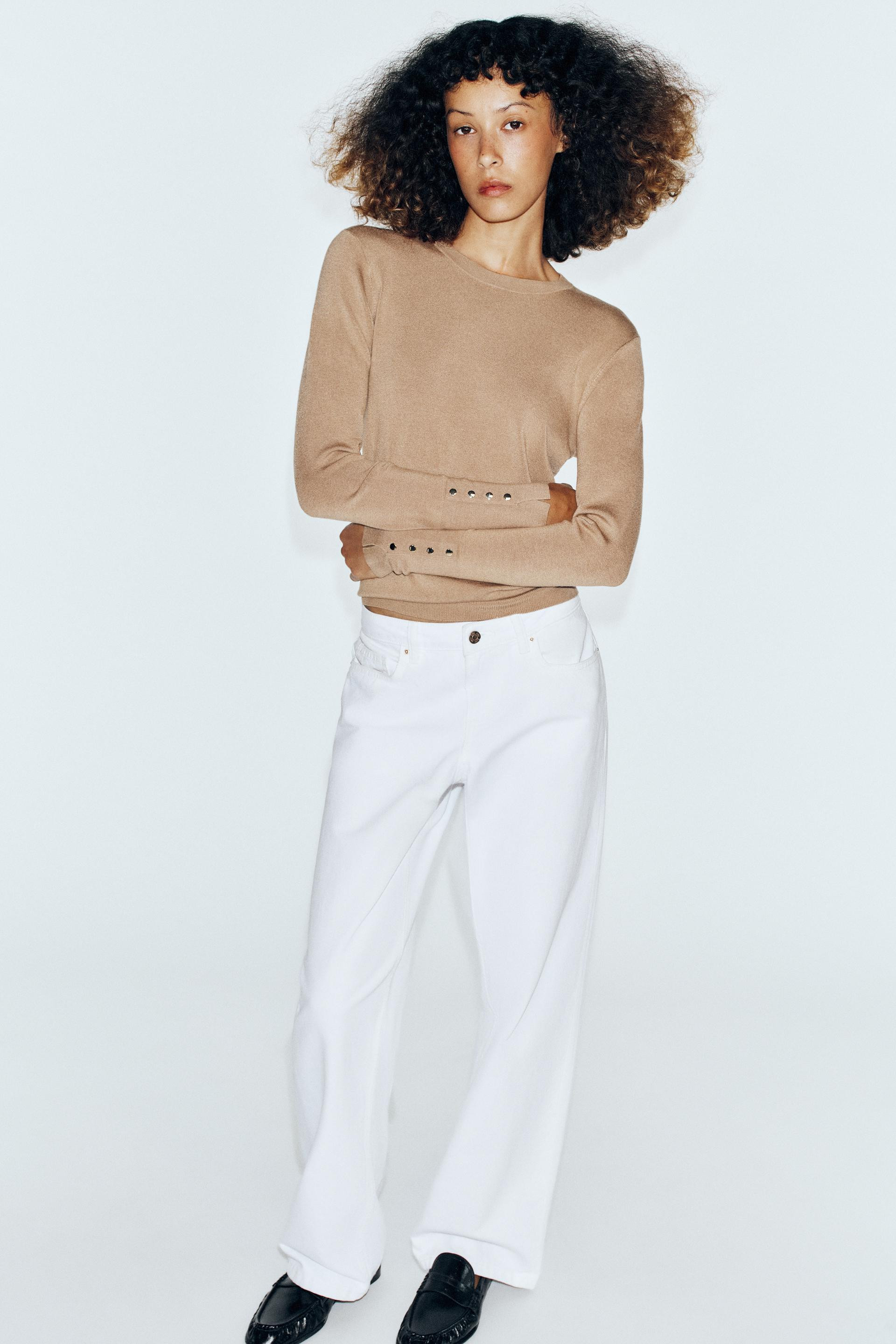 Zara - Basic Knit Jumper - Navy Blue - Xl - Woman | Zara US