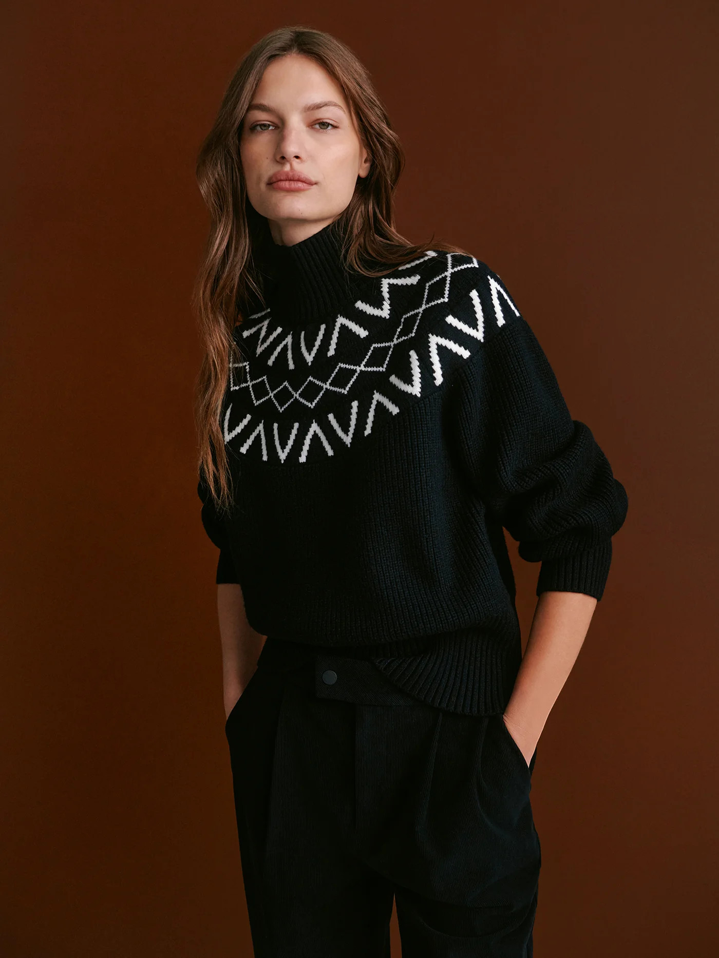 Marcie Fairisle Yoke Knit | VARLEY US | Varley US