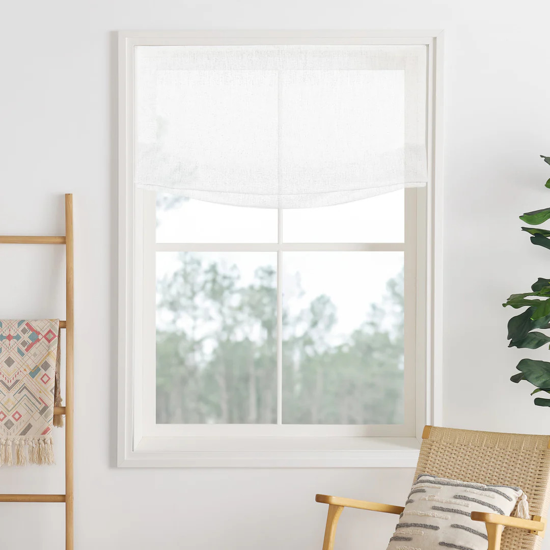 Lily Linen Roman Shades & Blinds | Relaxed | NeutralCurtains