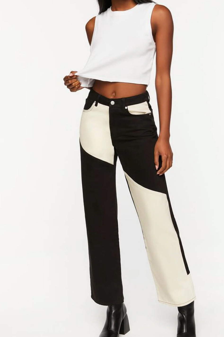 Color block jeans 

#LTKstyletip #LTKsalealert #LTKunder50