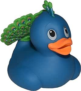 Wild Republic Rubber Ducks, Bath Toys, Kids Gifts, Pool Toys, Water Toys, Peacock, 4" | Amazon (US)