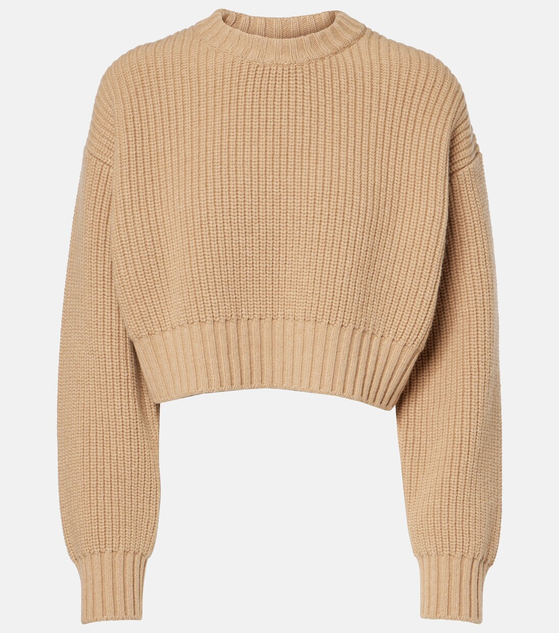 Cropped wool and cashmere sweater | Mytheresa (DACH)