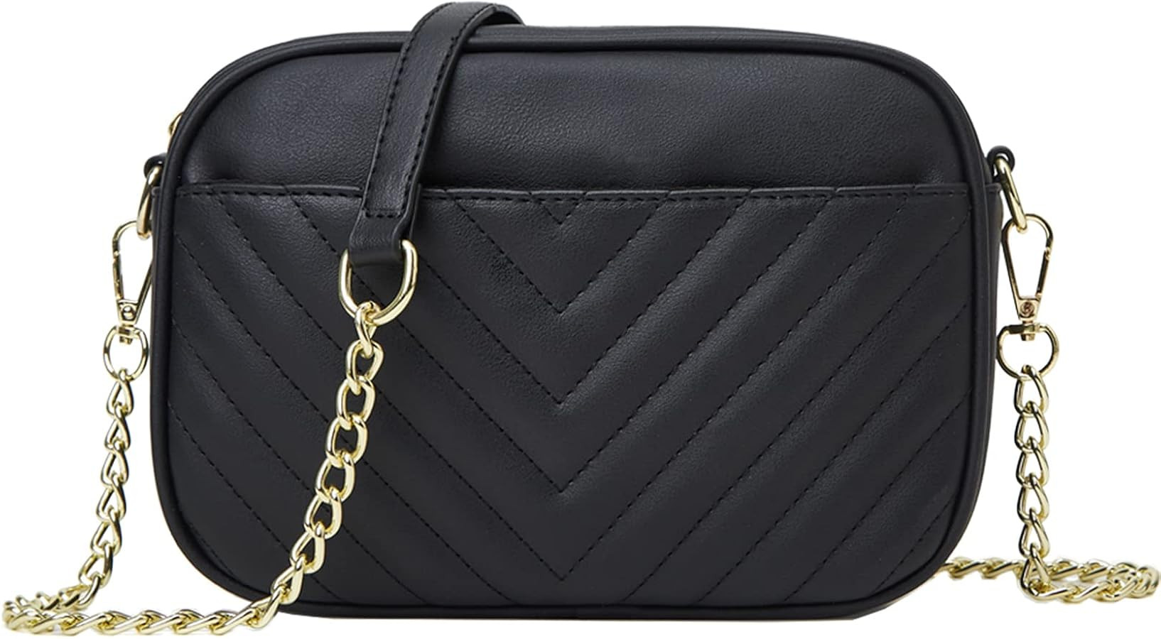 Phone Crossbody Bag with Chain Strap,Lightweight Vegan Leather Shoulder Purse for women | Amazon (US)