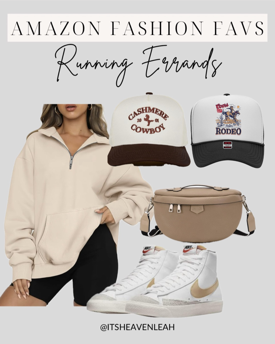 FOLLOW ME FOR MORE 🖤 Amazon Spring Outfit. Amazon Matching Set, NIKE Sneaker High Tops, Trucker Hats, 
Low and High in Mix. 


#LTKfindsunder100 #LTKstyletip #LTKU