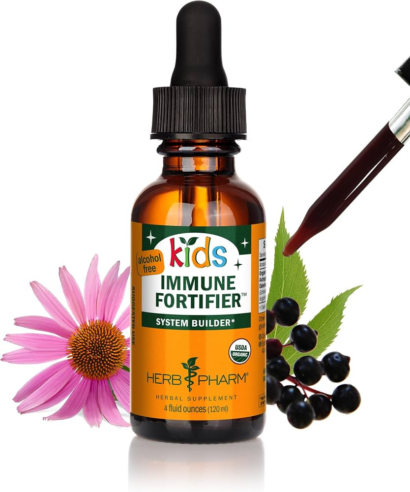 Herb Pharm Kids Immune Fortifier: Alcohol-Free Organic Immunity Supplement with Elderberry & Echi... | Amazon (US)