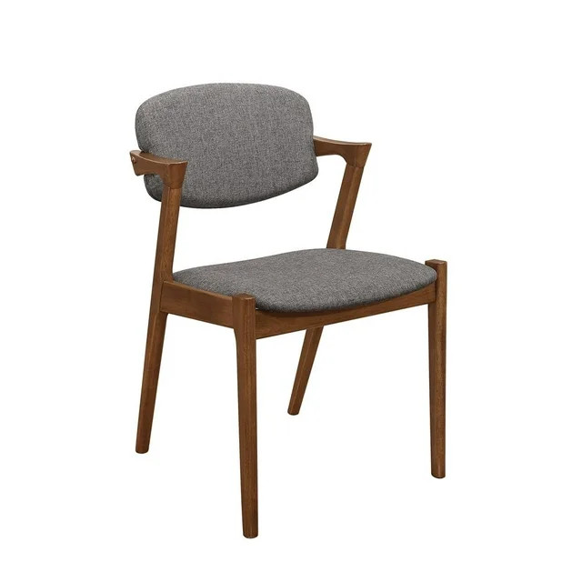 Coaster Malone Open Back Fabric Dining Chairs in Gray | Walmart (US)