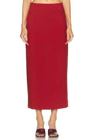 Staud Smith Skirt in Red | FWRD 
