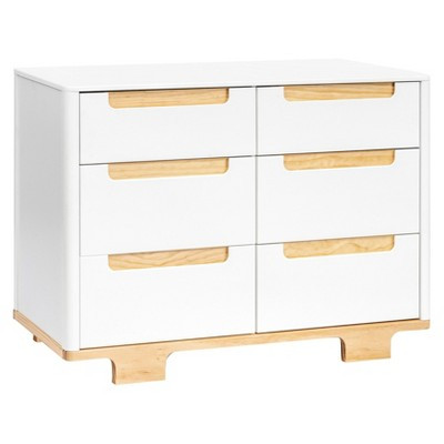 Babyletto Yuzu 6-Drawer Changer Dresser - White and Natural | Target
