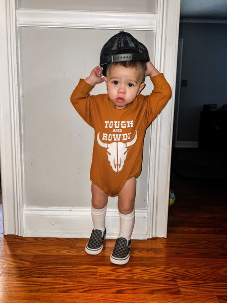 Rush is wearing a 12-18 month romper and size 4 in vans 

#LTKfit #LTKfamily #LTKkids
