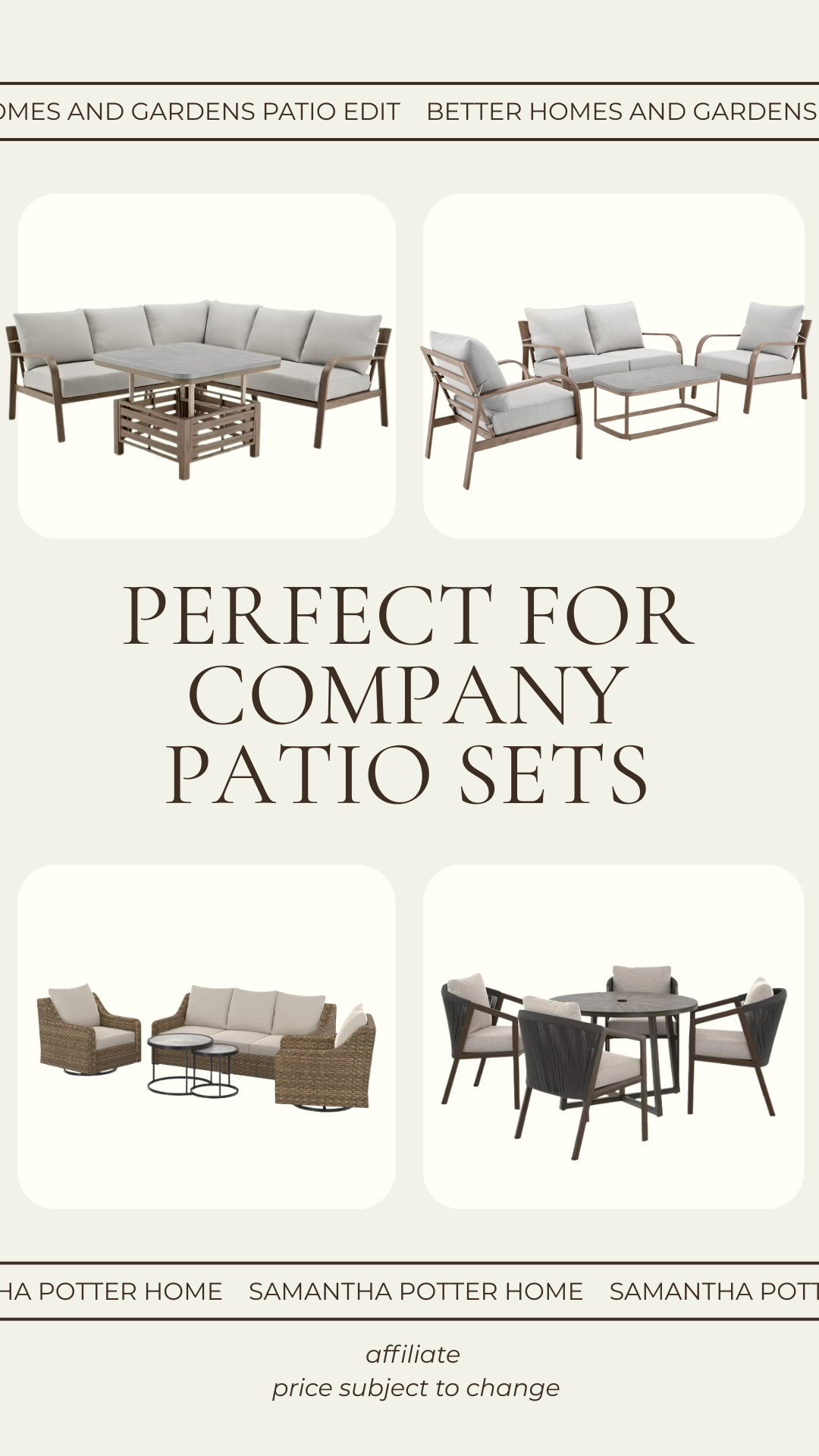 Better Homes and Gardens - Patio Round Up  

 #LTKcanada #LTKsummer #LTKsale