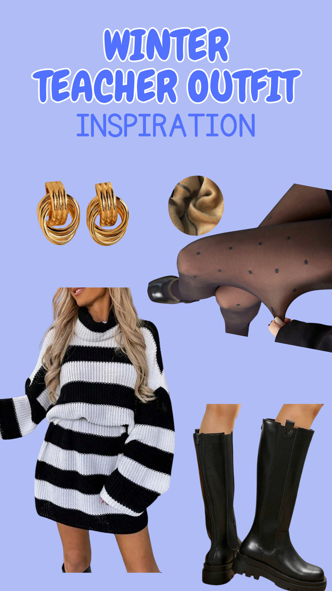 Cozy Black and White Teacher Outfit 

 #LTKHoliday #LTKSeasonal #LTKFindsUnder100