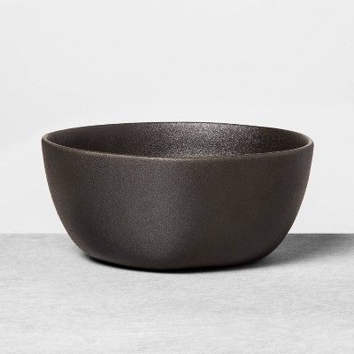 Stoneware Serve Bowl Black - Hearth & Hand™ with Magnolia | Target