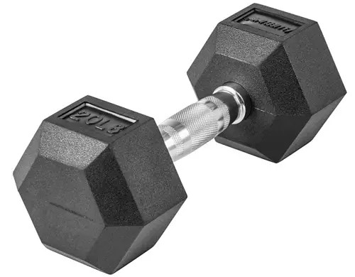 Lifeline Hex Rubber Dumbbell – Single | Dick's Sporting Goods