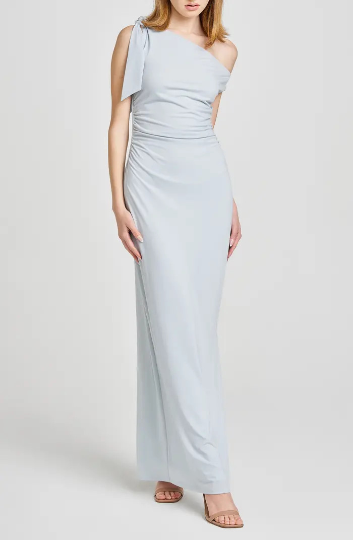 WAYF Say Less Ruched One-Shoulder Maxi Dress | Nordstrom | Nordstrom