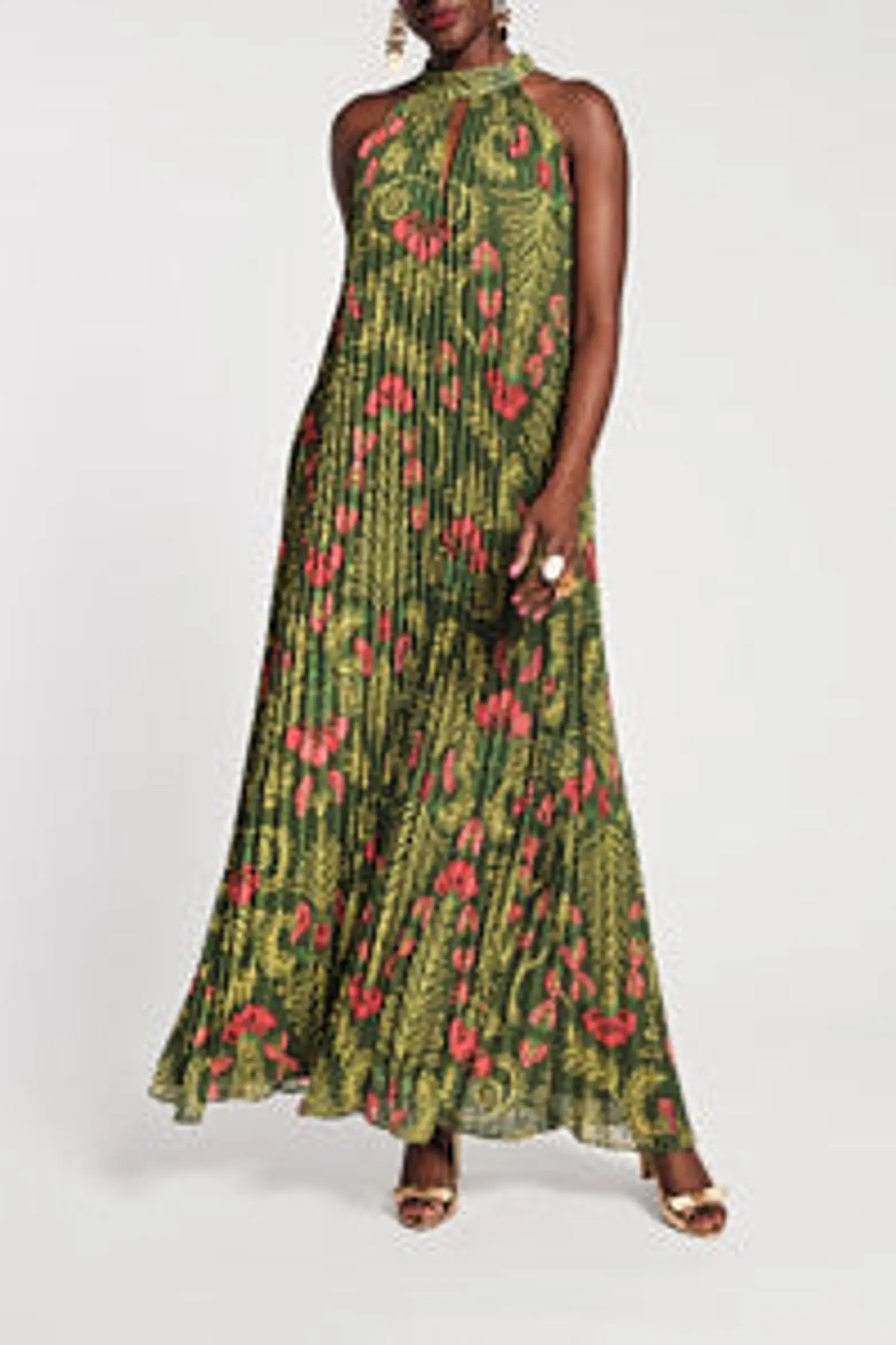 Slim Pleated Maxi Dress (Women) | Nordstrom | Nordstrom