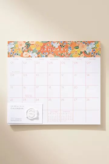 Seedlings 2023 Floral Calendar Pad | Anthropologie (US)